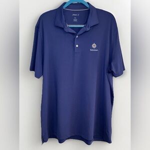 Johnnie-O Dark Blue Coldstream Polo Shirt Mens XL Golf Logo $89 EUC